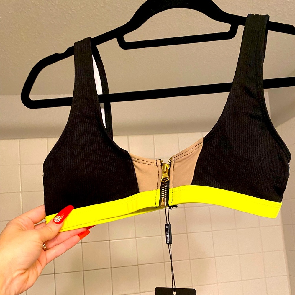 PLT bikini zip top